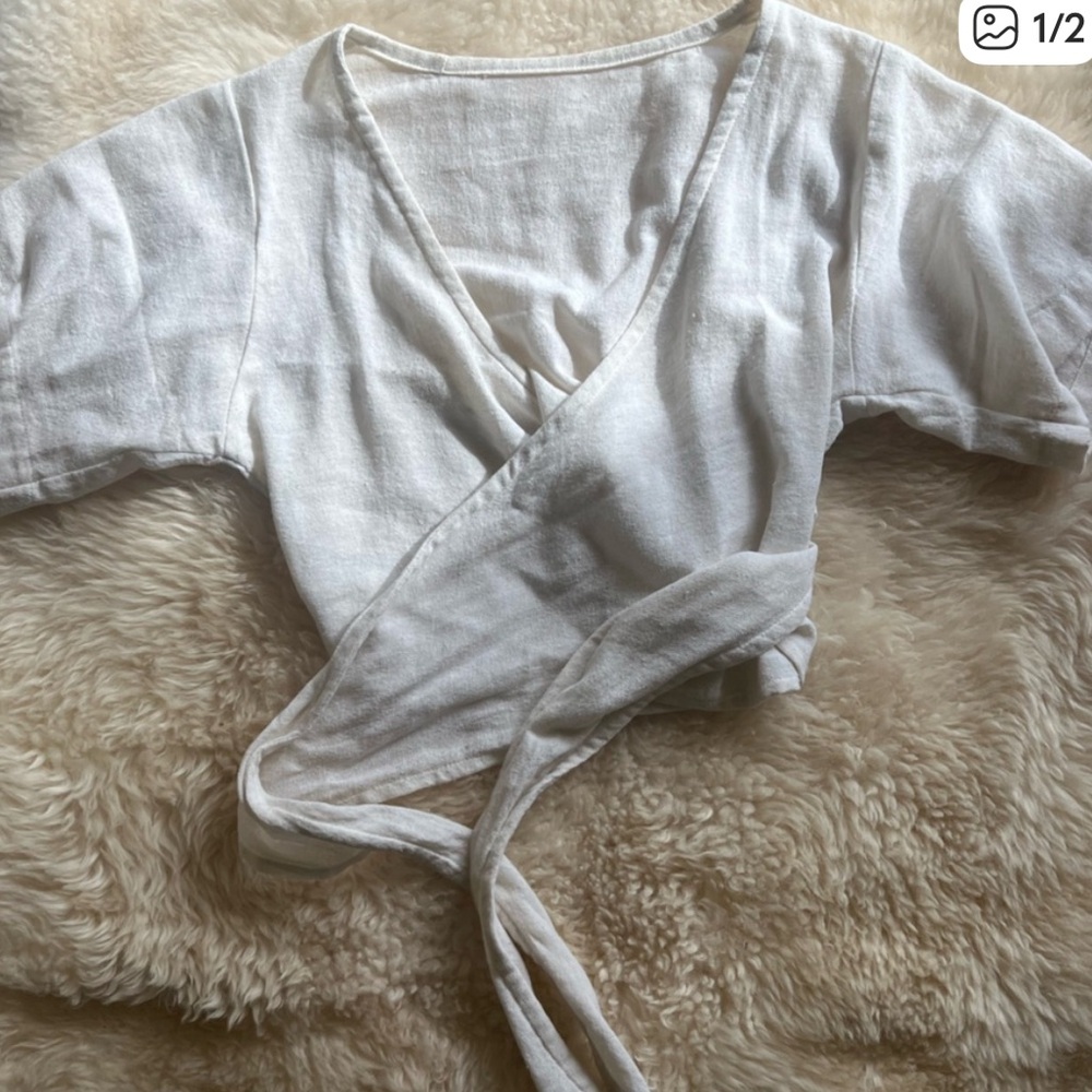 Hemp Temple Wrap Top